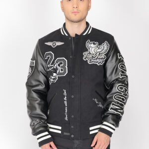 Bunda TOP GUN College Jacke TG23004 čierna