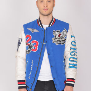 Bunda TOP GUN College Jacke TG23004 modrá